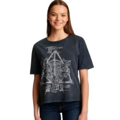Harry Potter - Heiligtümer des Todes T-Shirt Damen grau