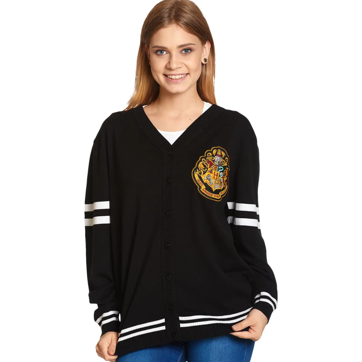 Harry Potter - Hogwarts Cardigan mit Wappen