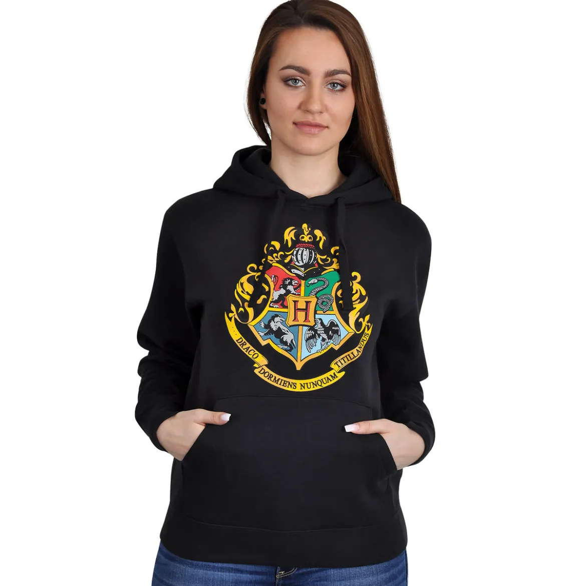 Harry Potter - Hogwarts Hoodie schwarz