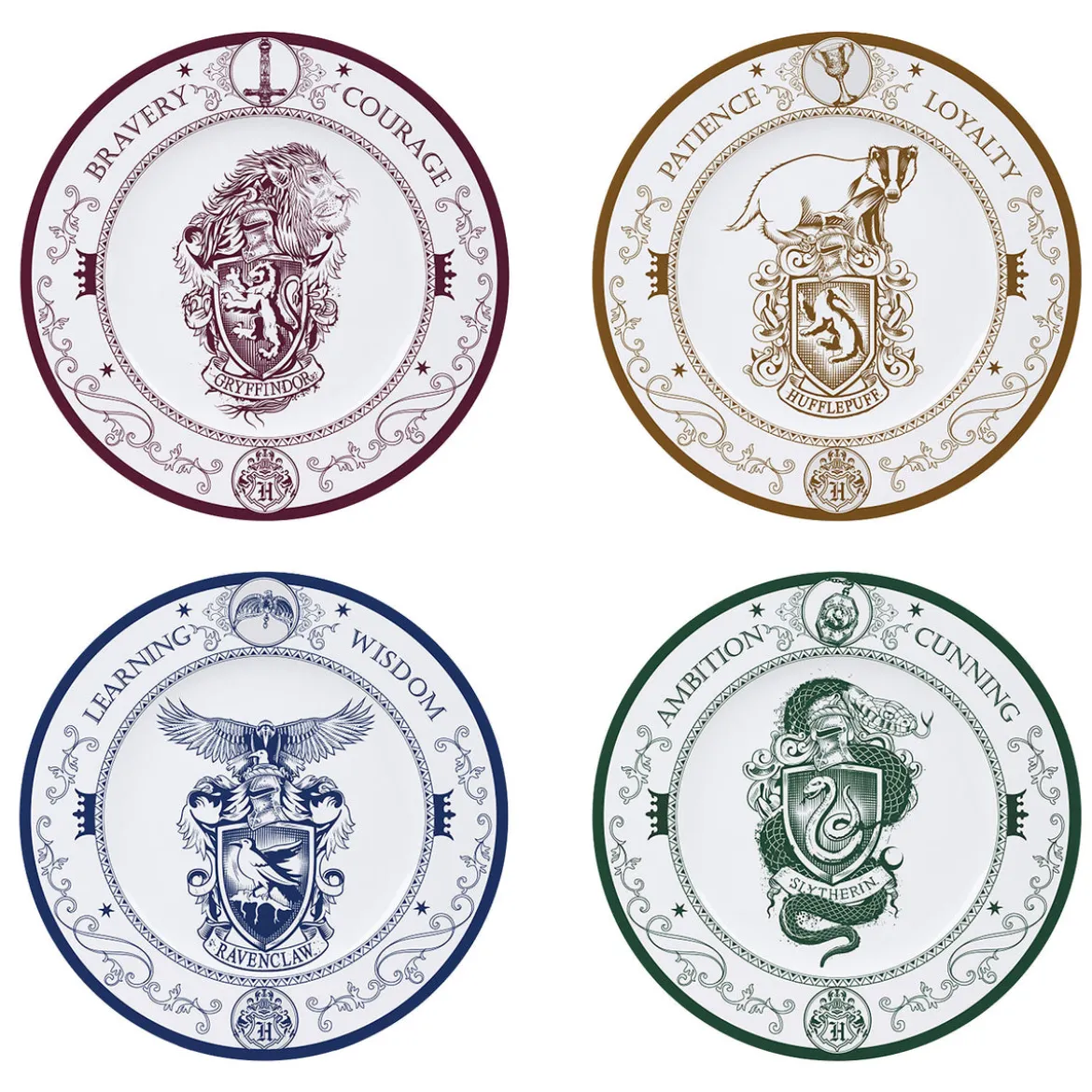 Harry Potter - Hogwarts Häuser Tellerset