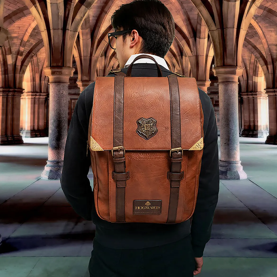 Harry Potter - Hogwarts Rucksack braun