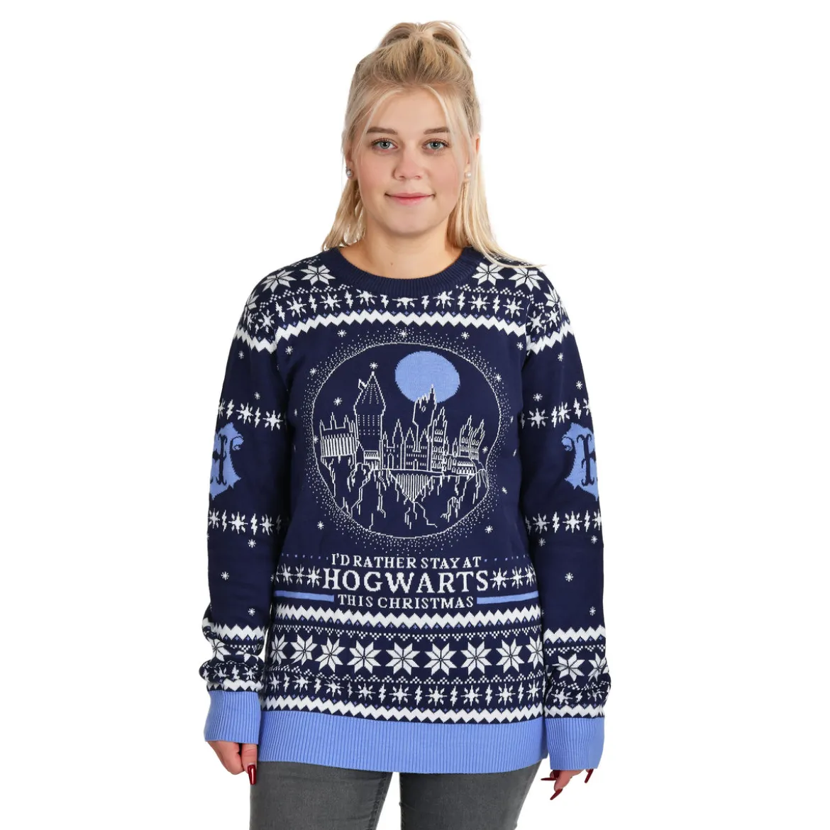 Harry Potter - Hogwarts Schloss Strickpullover