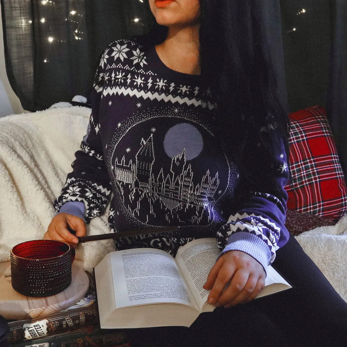 Harry Potter - Hogwarts Schloss Strickpullover