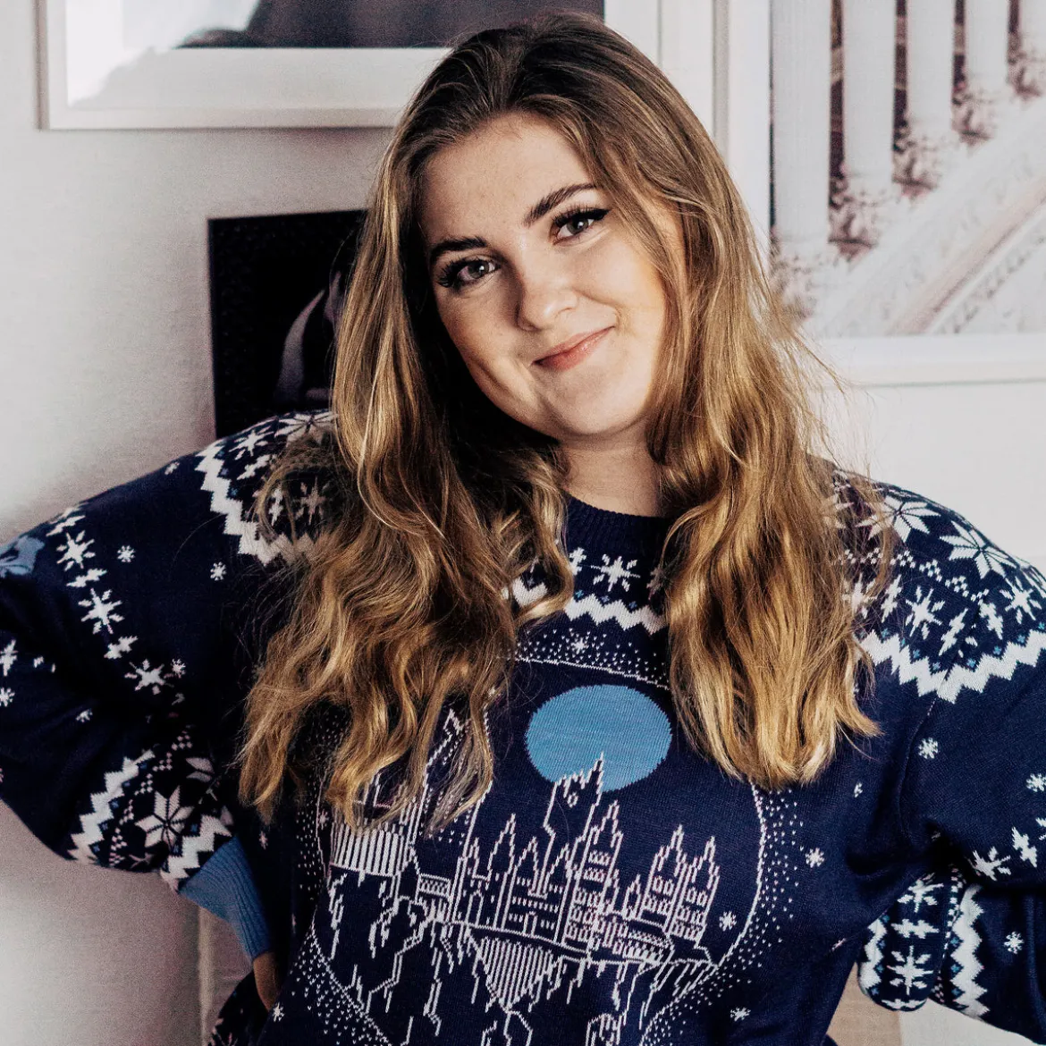 Harry Potter - Hogwarts Schloss Strickpullover