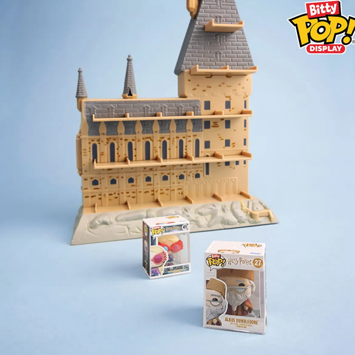 Harry Potter - Hogwarts Schloss Funko Bitty Pop Display mit 2 Figuren