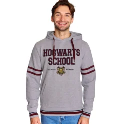 Harry Potter - Hogwarts School Hoodie grau