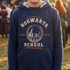 Harry Potter - Hogwarts School Kinder Hoodie blau