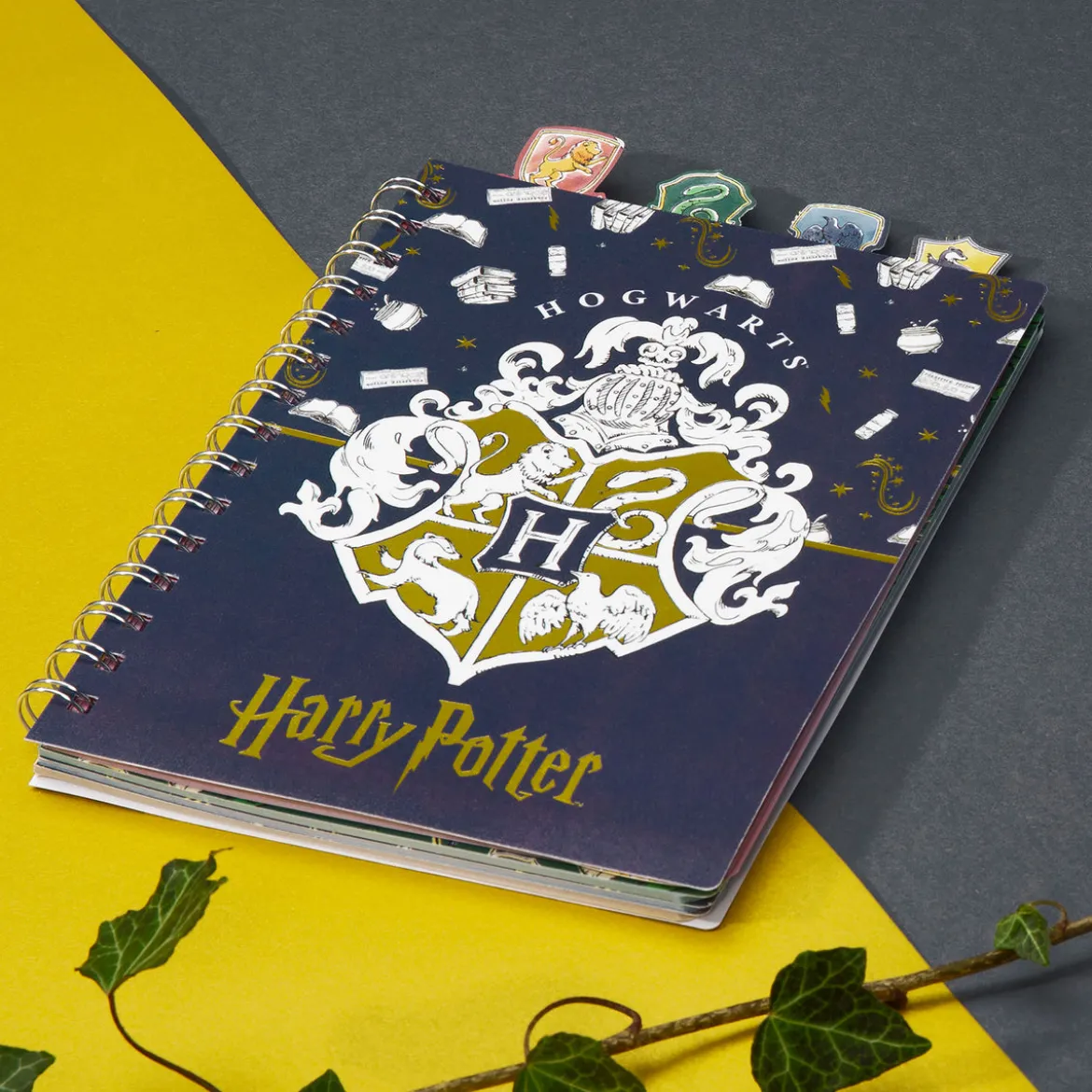 Harry Potter - Hogwarts Spiralnotizblock mit Register