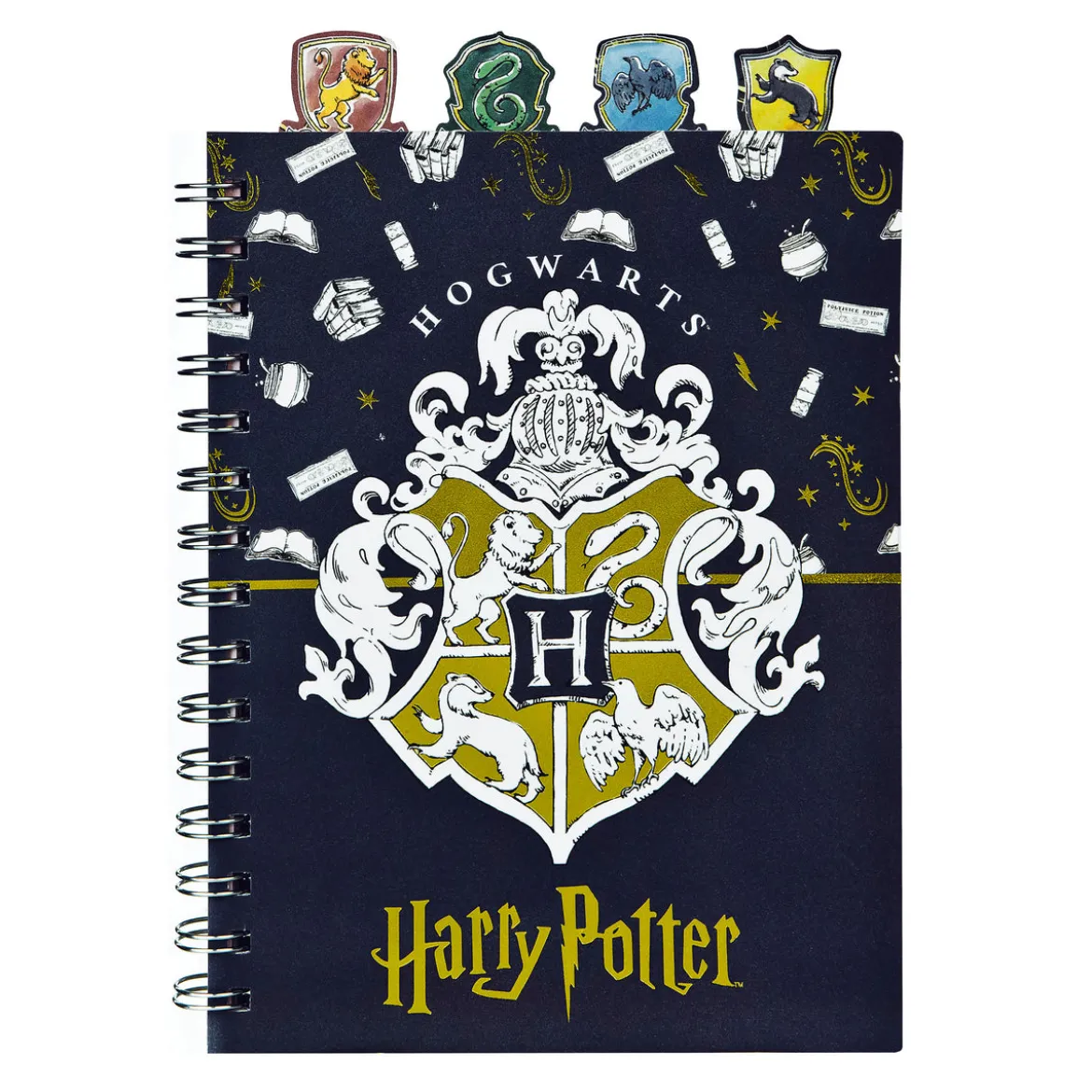 Harry Potter - Hogwarts Spiralnotizblock mit Register