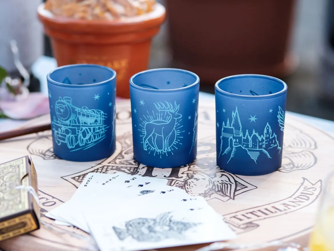 Harry Potter - Hogwarts Teelichthalter 3er Set