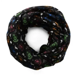 Harry Potter - Hogwarts Wappen Loop Schal schwarz