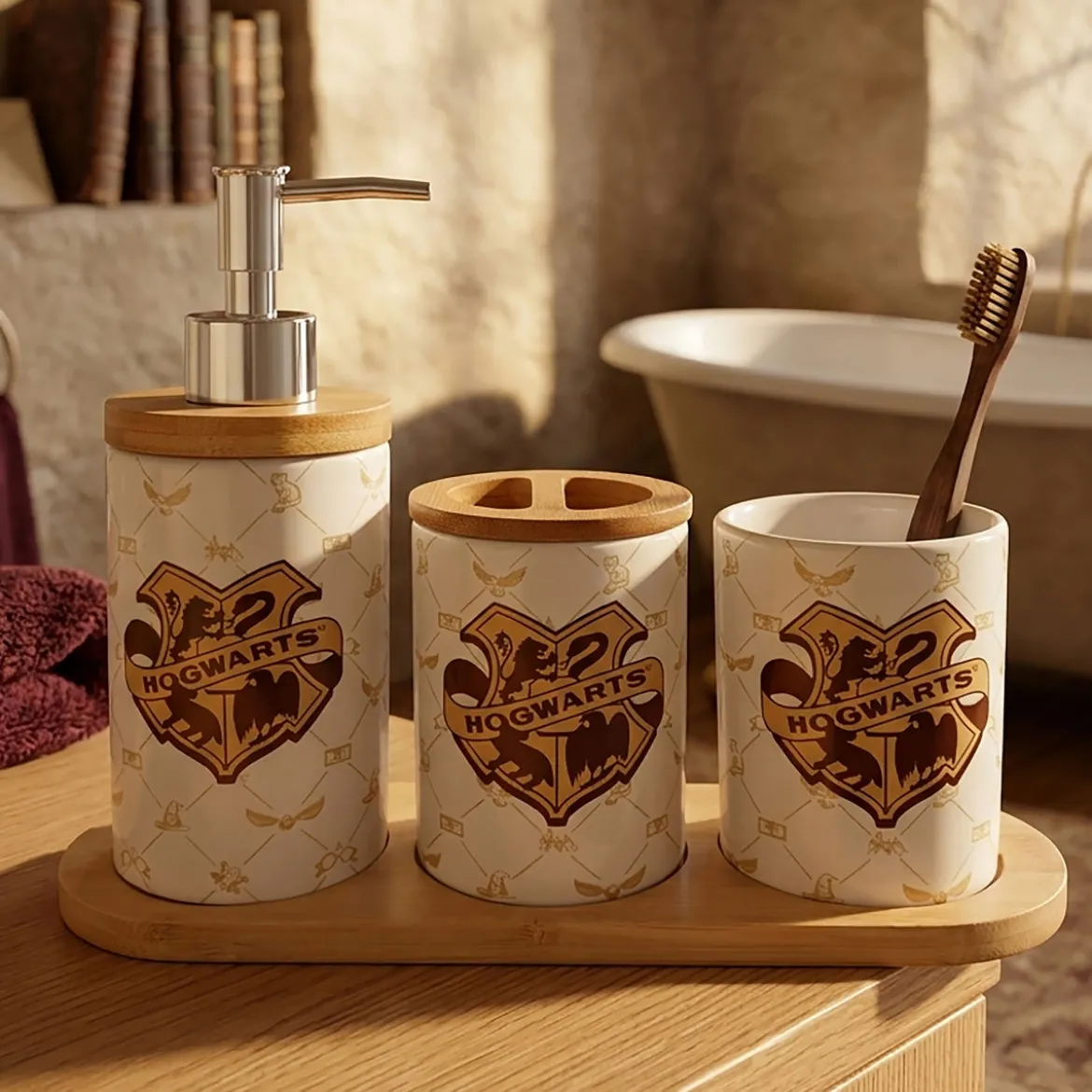 Harry Potter - Hogwarts Wappen Badset 3-teilig