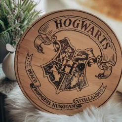 Harry Potter - Hogwarts Wappen Schneidebrett Buche