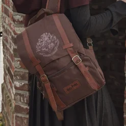 Harry Potter - Hogwarts Wappen Rucksack braun