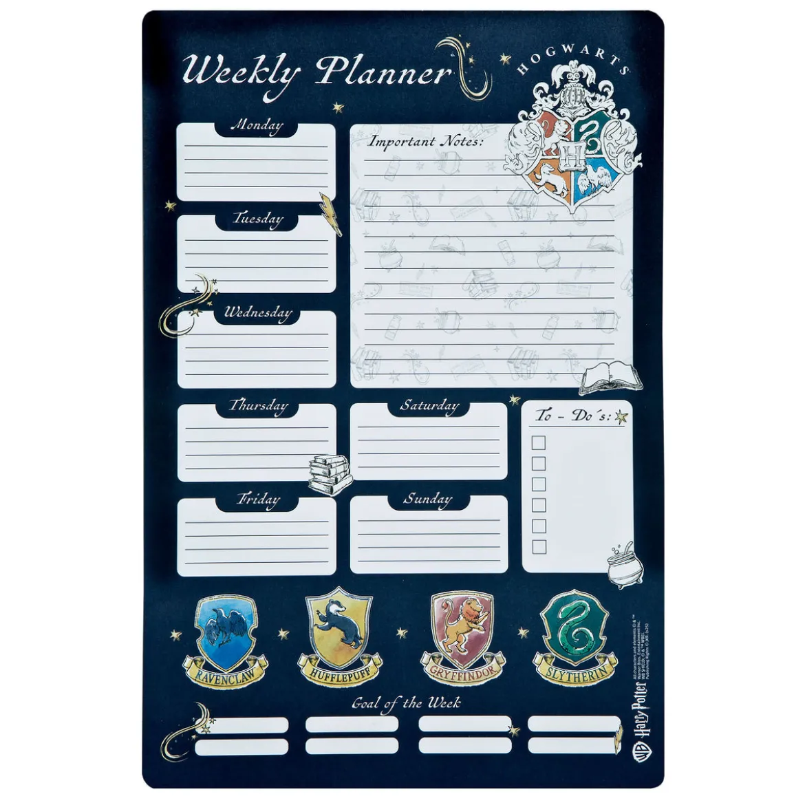 Harry Potter - Hogwarts Wappen Wochenplaner