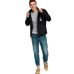 Harry Potter - Hogwarts Wappen Jeansjacke schwarz