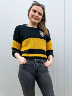 Harry Potter - Hufflepuff Crop Sweater Damen