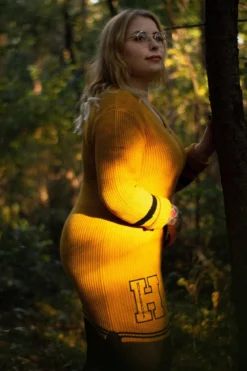 Harry Potter - Hufflepuff Strickkleid gelb
