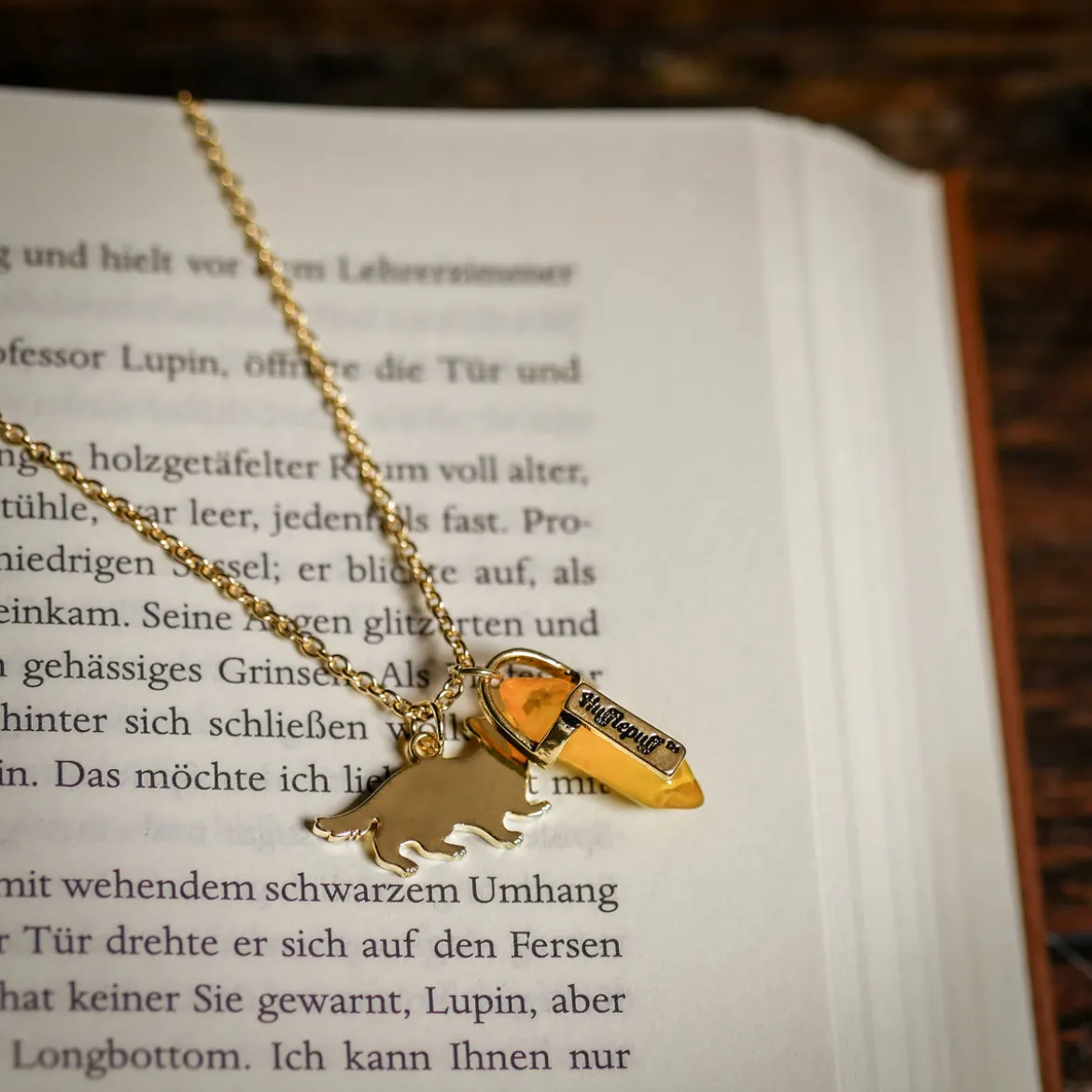Harry Potter - Hufflepuff Wappen Kette