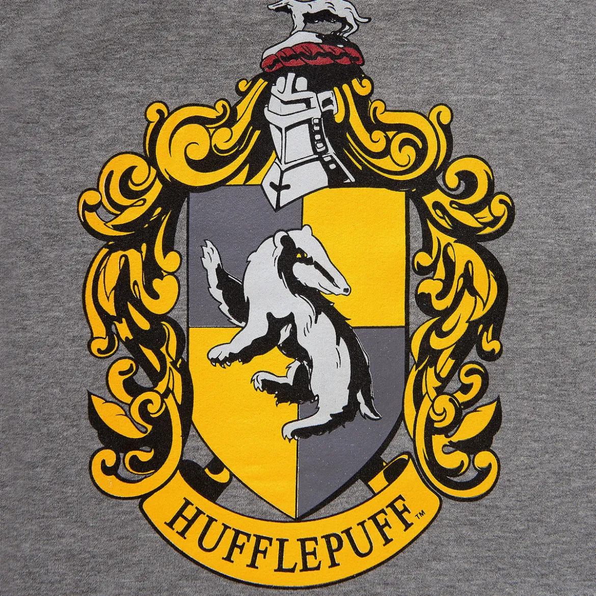 Harry Potter - Hufflepuff Wappen College Jacke Damen grau