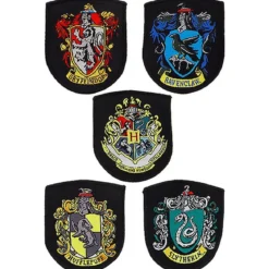 Harry Potter - Häuser Wappen Aufnäher 5er Set