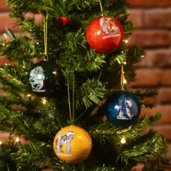Harry Potter - Häuser Wappen Weihnachtsbaumkugeln 4er Set