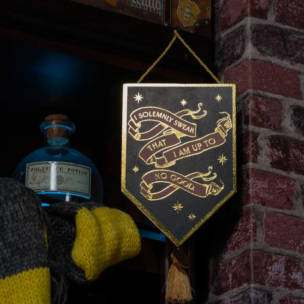 Harry Potter - I Solemnly Swear Alumni Wandbild Holz