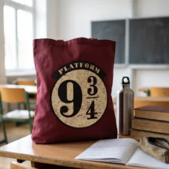 Harry Potter - 9 3/4 Jutebeutel rot