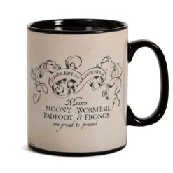 Harry Potter - Karte des Rumtreibers Thermoeffekt Tasse schwarz