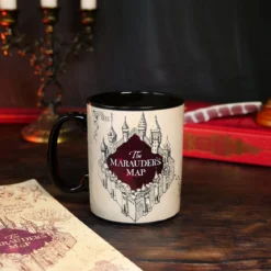 Harry Potter - Karte des Rumtreibers Thermoeffekt Tasse schwarz