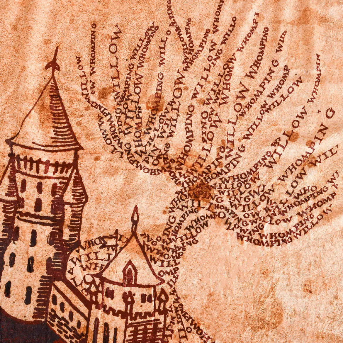 Harry Potter - Karte des Rumtreibers Flauschdecke mit Teddyfell