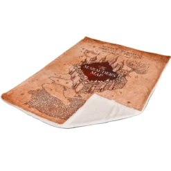 Harry Potter - Karte des Rumtreibers Flauschdecke mit Teddyfell