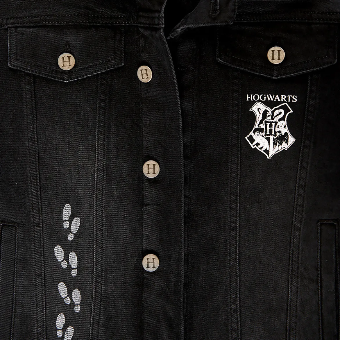 Harry Potter - Karte des Rumtreibers Jeansjacke Damen schwarz