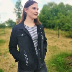 Harry Potter - Karte des Rumtreibers Jeansjacke Damen schwarz