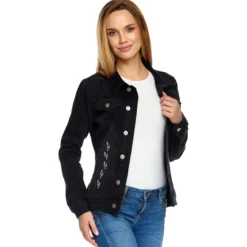 Harry Potter - Karte des Rumtreibers Jeansjacke Damen schwarz
