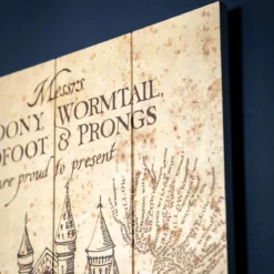 Harry Potter - Karte des Rumtreibers Wandbild Holz