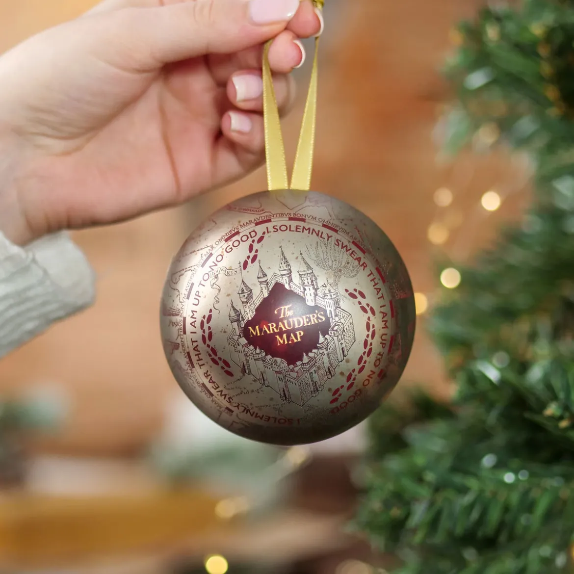 Harry Potter - Karte des Rumtreibers Weihnachtskugel mit Pin