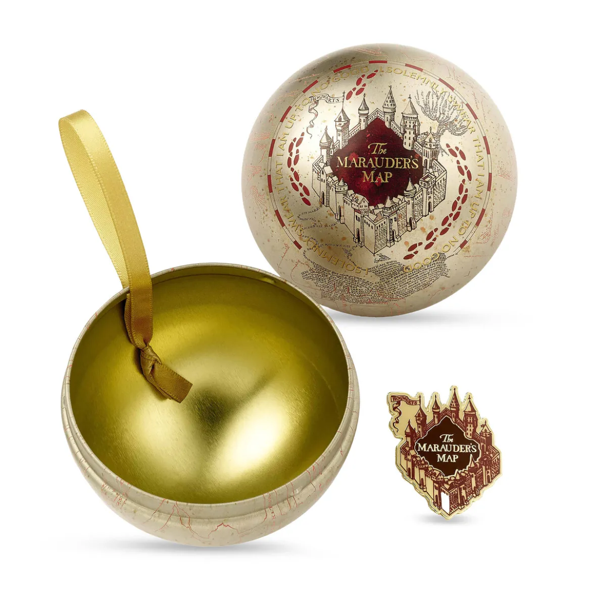 Harry Potter - Karte des Rumtreibers Weihnachtskugel mit Pin