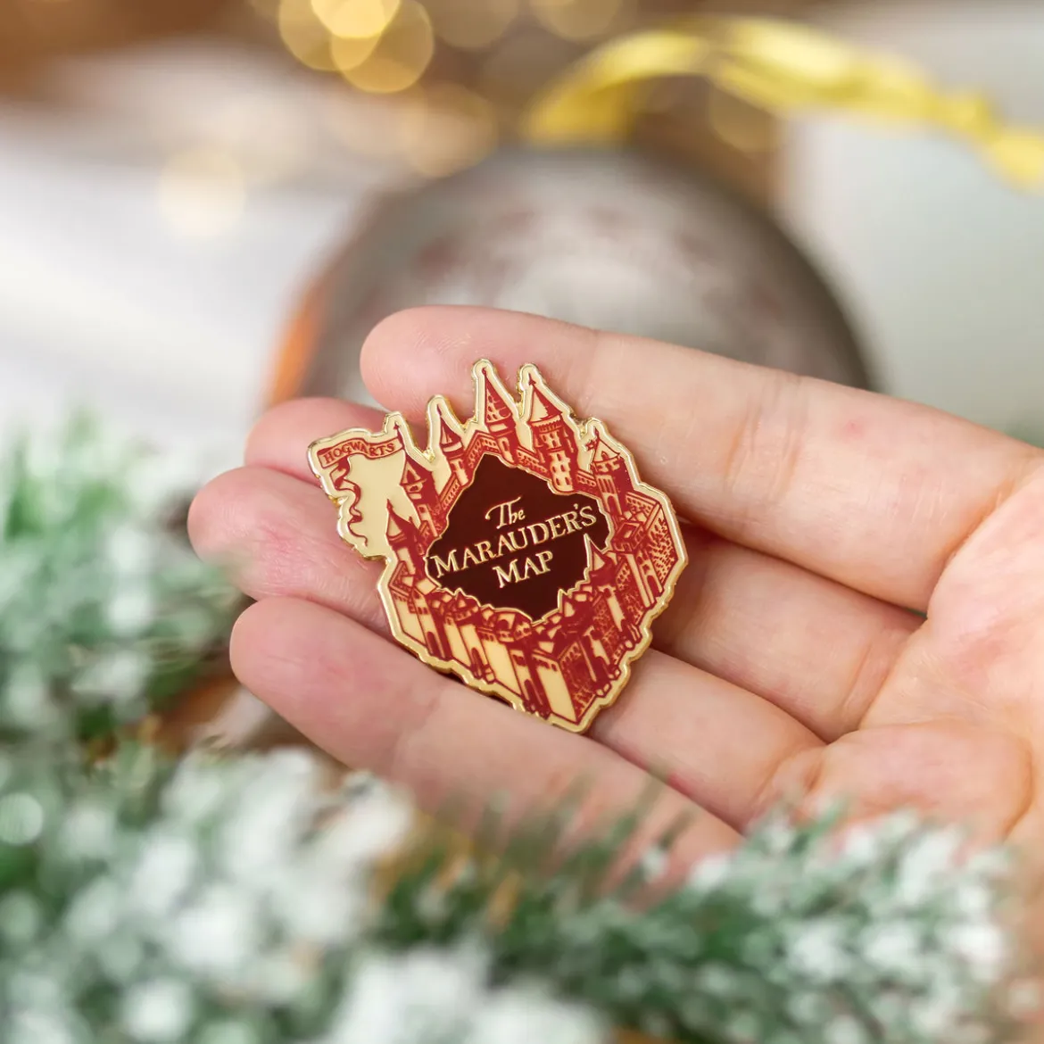 Harry Potter - Karte des Rumtreibers Weihnachtskugel mit Pin