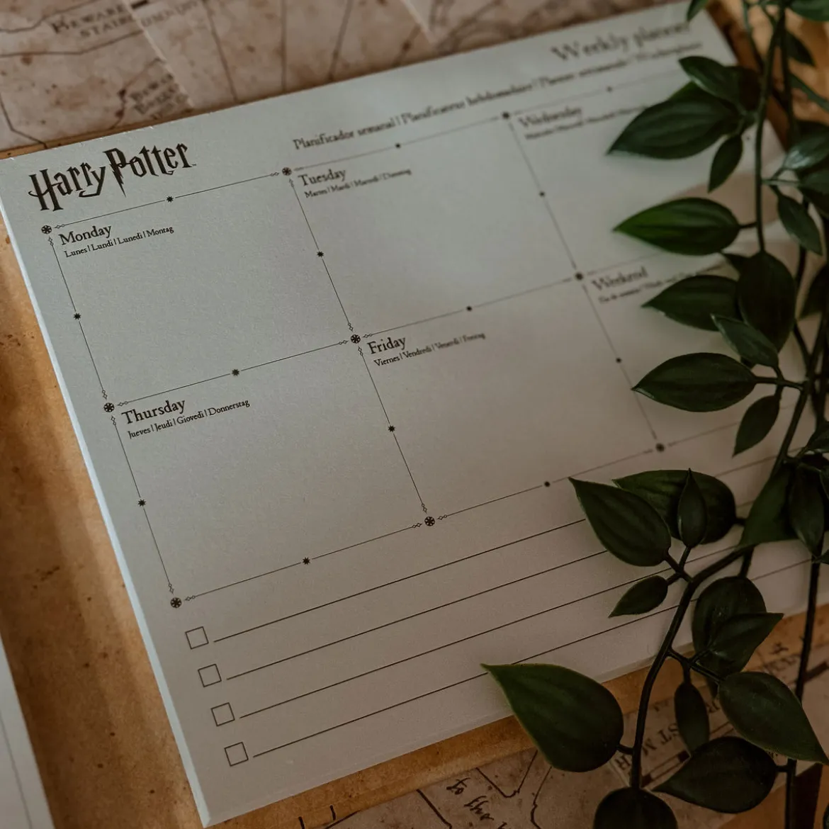 Harry Potter - Karte des Rumtreibers Wochenplaner Buch