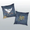 Harry Potter Kissen Logo & Hedwig 40 x 40 cm