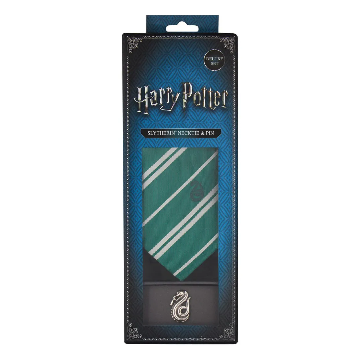 Harry Potter Krawatte & Ansteck-Pin Deluxe Box Slytherin