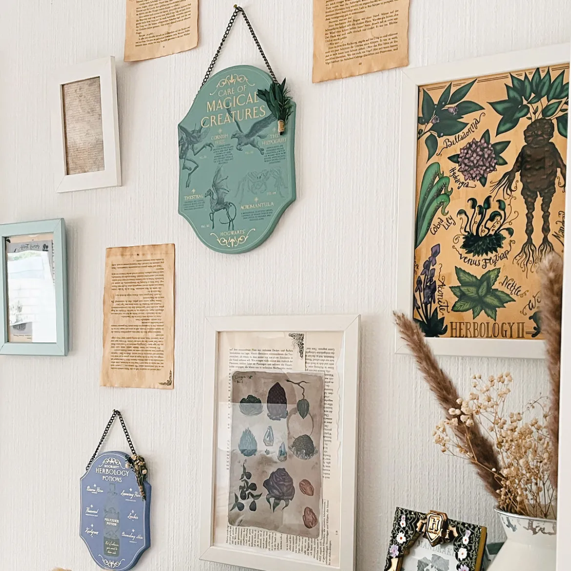 Harry Potter - Kräuterkunde und Zaubertränke Wandbild Holz
