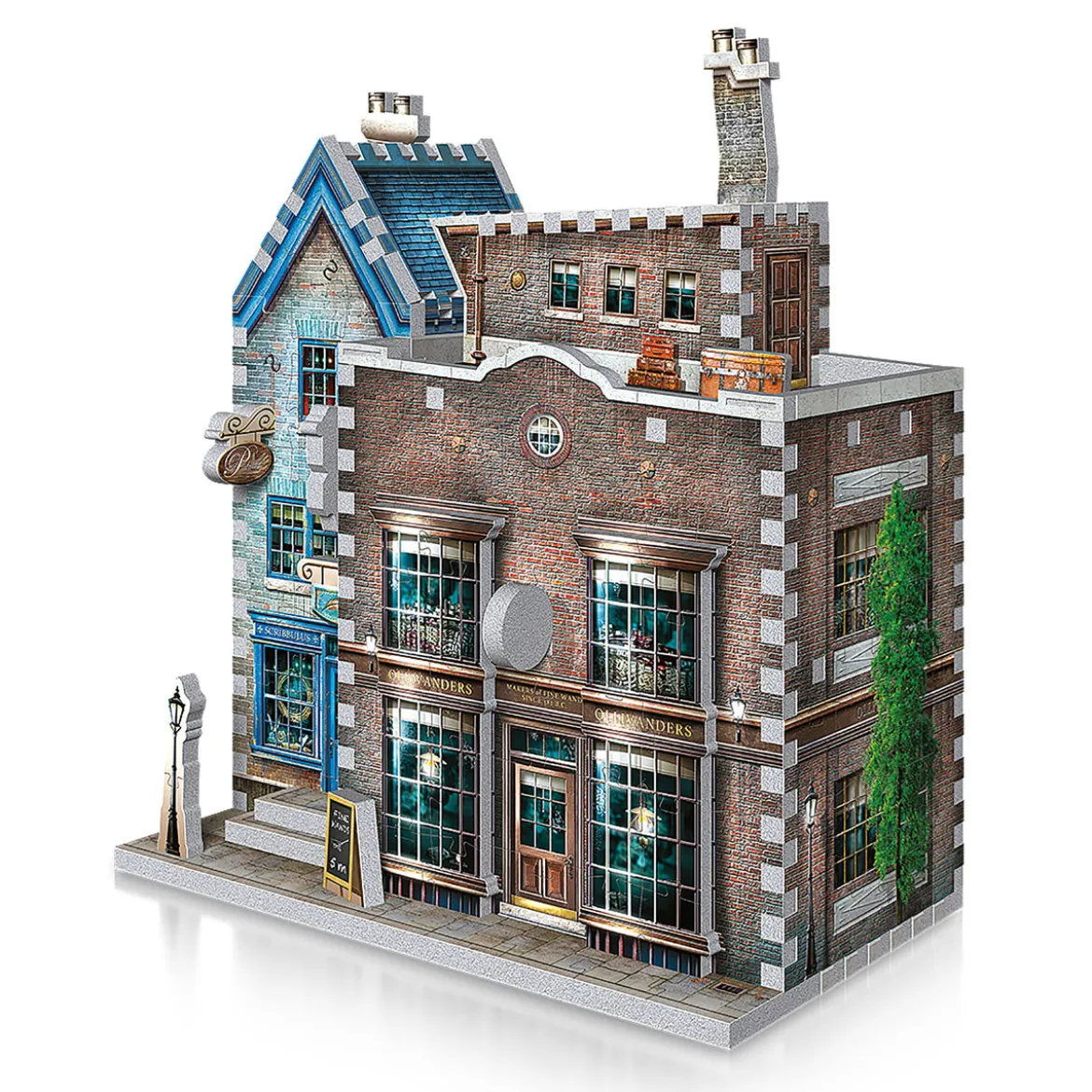 Harry Potter - Ollivanders Zauberstabladen & Scribbulus' Schreibwaren 3D Puzzle