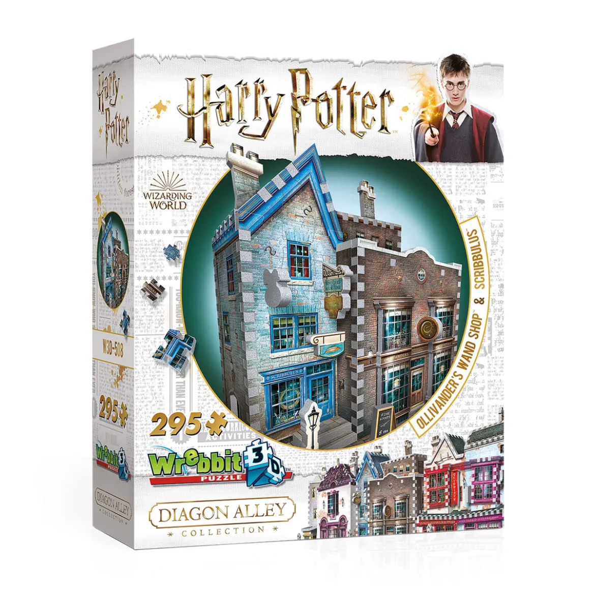 Harry Potter - Ollivanders Zauberstabladen & Scribbulus' Schreibwaren 3D Puzzle