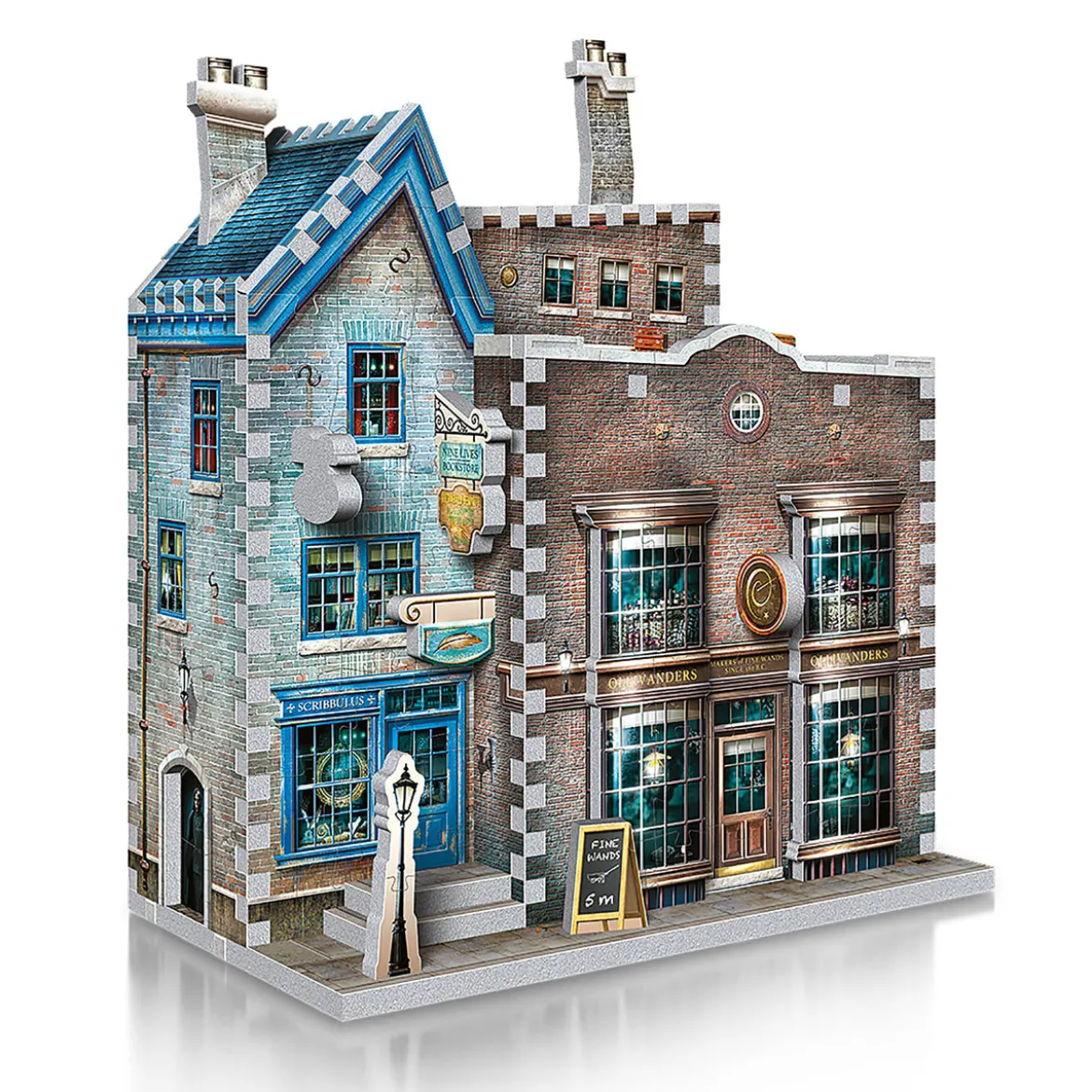 Harry Potter - Ollivanders Zauberstabladen & Scribbulus' Schreibwaren 3D Puzzle