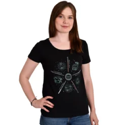 Harry Potter - Patronus Friends T-Shirt Damen schwarz