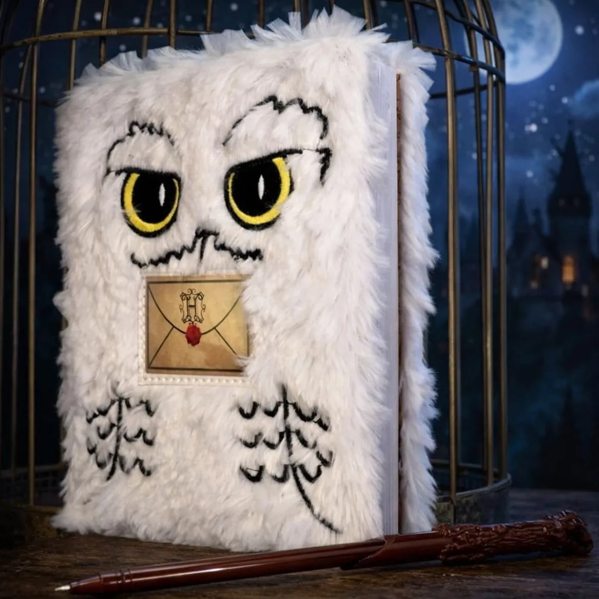 Harry Potter Plüsch Notizbuch Set mit Stift Hedwig Magical