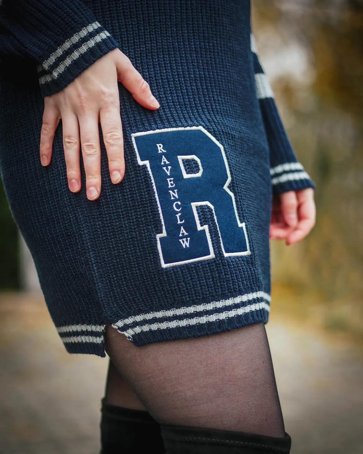 Harry Potter - Ravenclaw Strickkleid blau