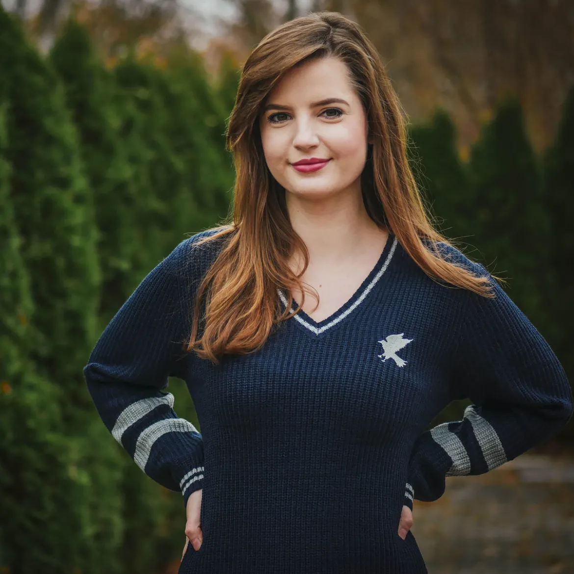 Harry Potter - Ravenclaw Strickkleid blau